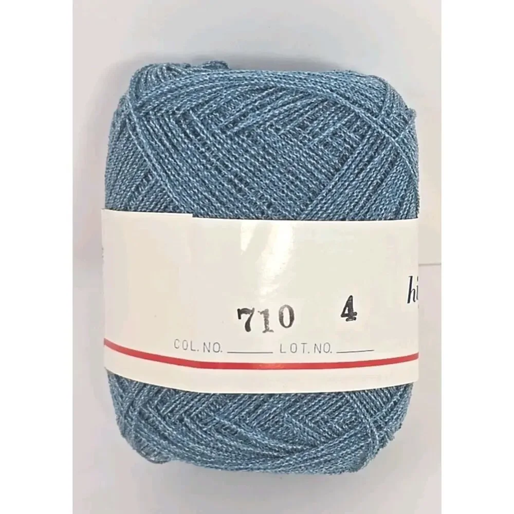 High Summer Craftys Knitting Yarn Thread Color #710 Lt Blue Lot of 12‎ U326